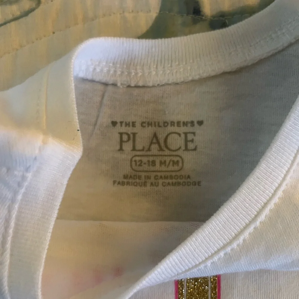 NWT The Children’s Place I am 1 sparkly birthday girl shirt size 12 to 18m